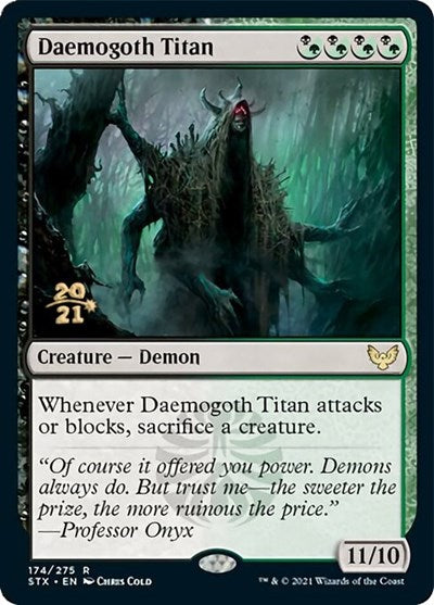 Daemogoth Titan [Strixhaven: School of Mages Prerelease Promos] | Play N Trade Winnipeg