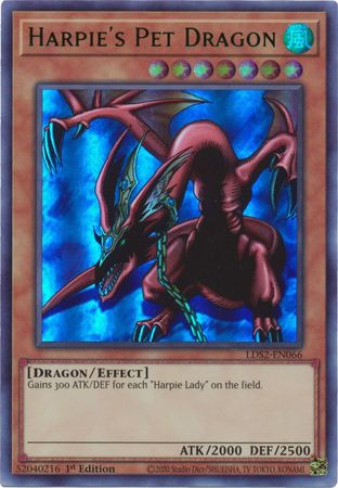 Harpie's Pet Dragon (Green) [LDS2-EN066] Ultra Rare | Play N Trade Winnipeg