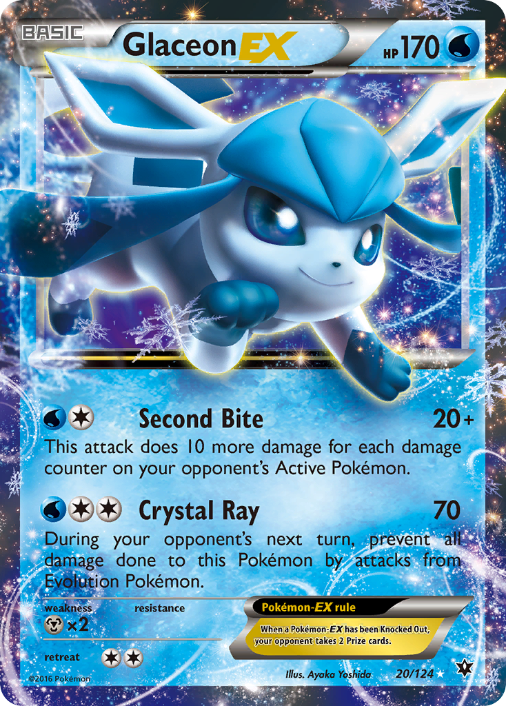 Glaceon EX (20/124) [XY: Fates Collide] | Play N Trade Winnipeg