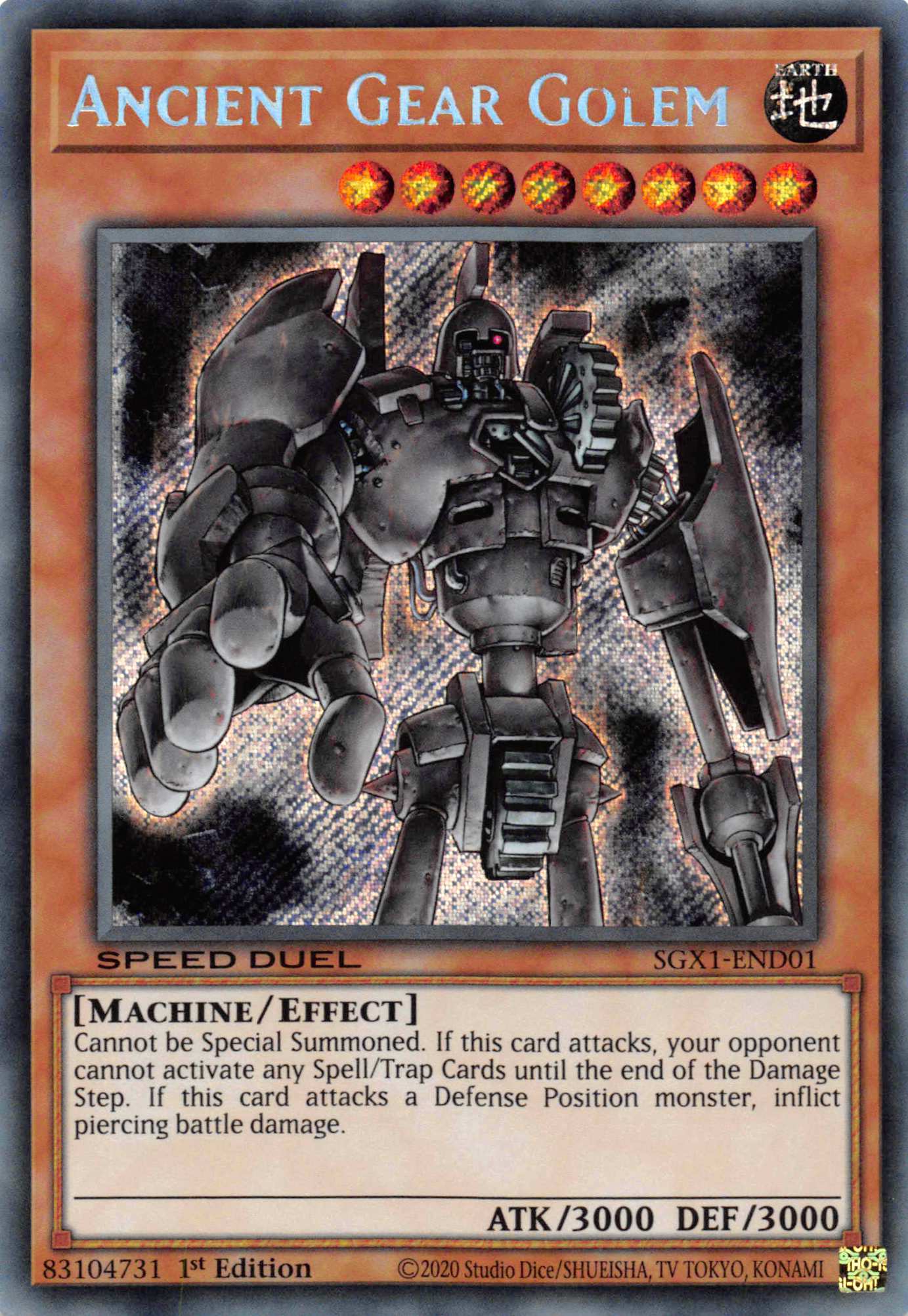 Ancient Gear Golem [SGX1-END01] Secret Rare | Play N Trade Winnipeg