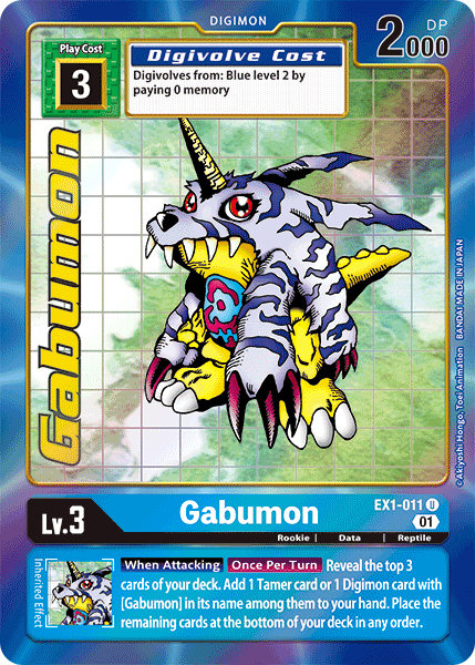 Gabumon [EX1-011] (Alternate Art) [Classic Collection] | Play N Trade Winnipeg