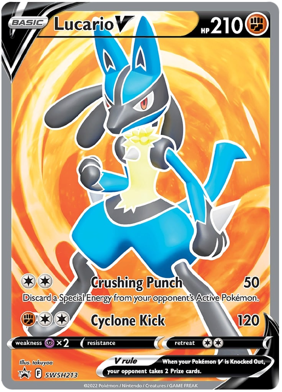 Lucario V (SWSH213) [Sword & Shield: Black Star Promos] | Play N Trade Winnipeg