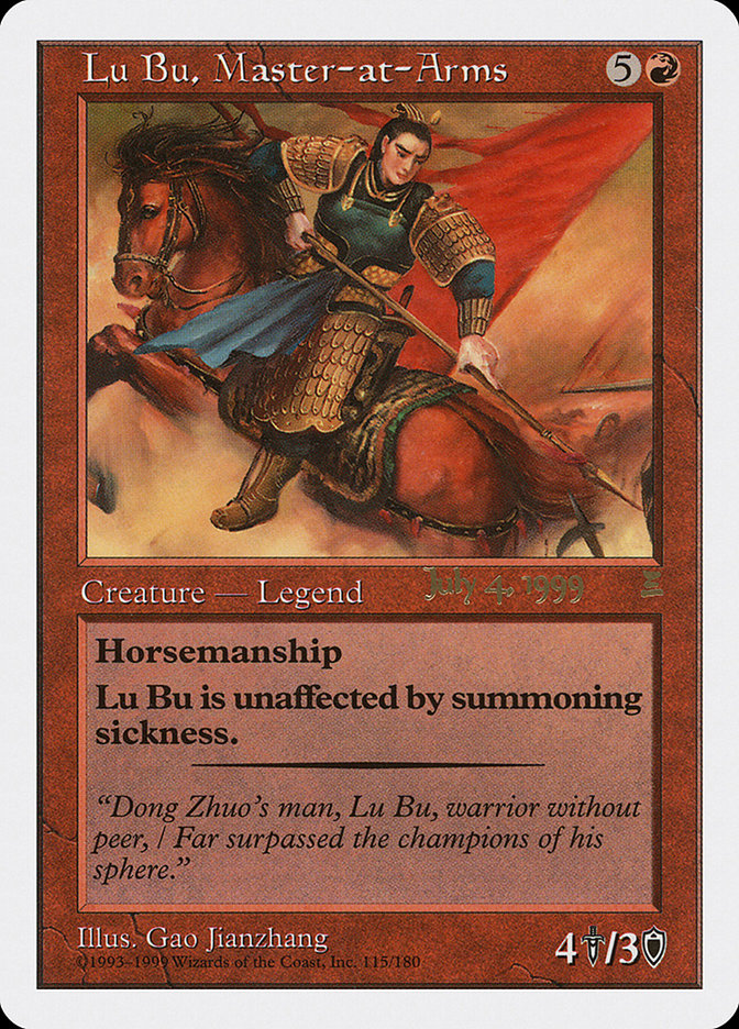 Lu Bu, Master-at-Arms (July 4, 1999) [Portal Three Kingdoms Promos] | Play N Trade Winnipeg