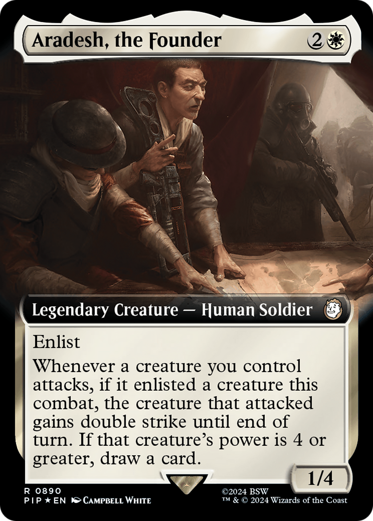 Aradesh, the Founder (Extended Art) (Surge Foil) [Fallout] | Play N Trade Winnipeg