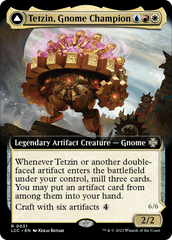 Tetzin, Gnome Champion // The Golden-Gear Colossus (Extended Art) [The Lost Caverns of Ixalan Commander] | Play N Trade Winnipeg