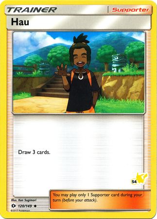 Hau (120/149) (Pikachu Stamp #54) [Battle Academy 2020] | Play N Trade Winnipeg