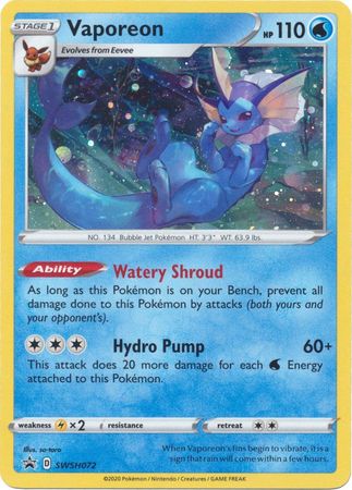 Vaporeon (SWSH072) [Sword & Shield: Black Star Promos] | Play N Trade Winnipeg