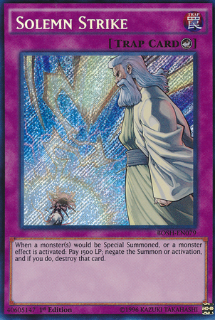 Solemn Strike [BOSH-EN079] Secret Rare | Play N Trade Winnipeg