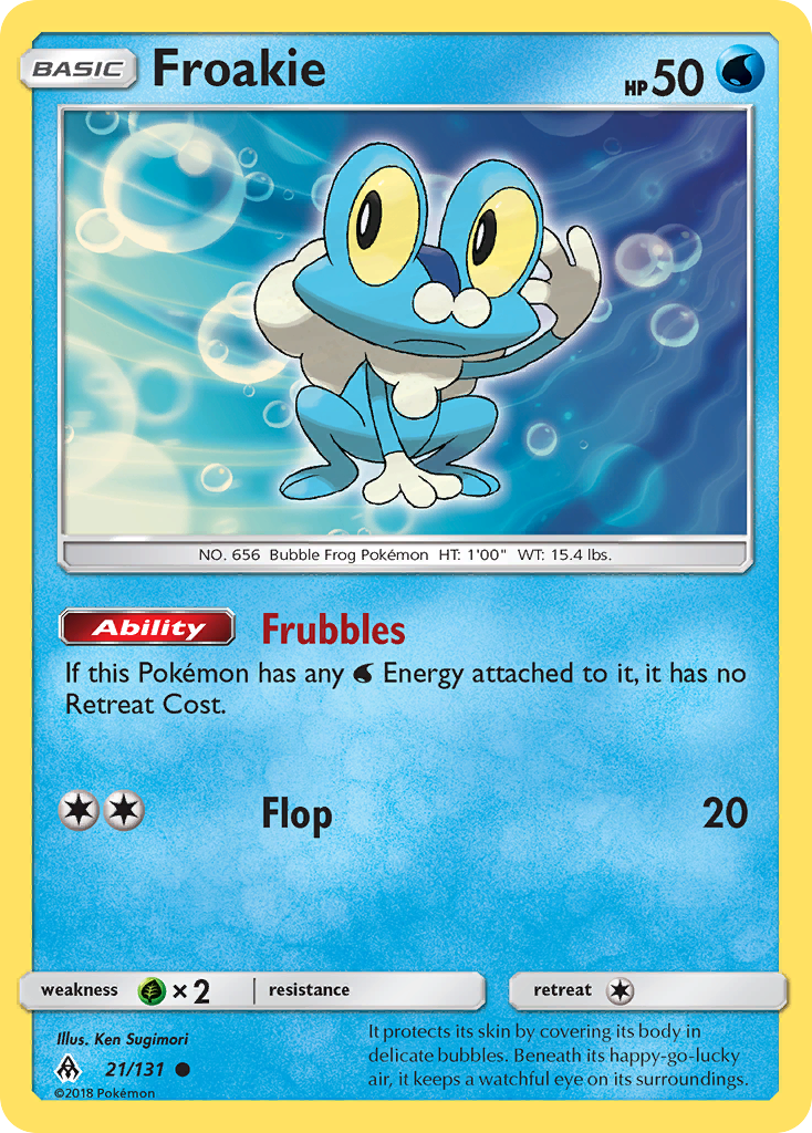 Froakie (21/131) [Sun & Moon: Forbidden Light] | Play N Trade Winnipeg