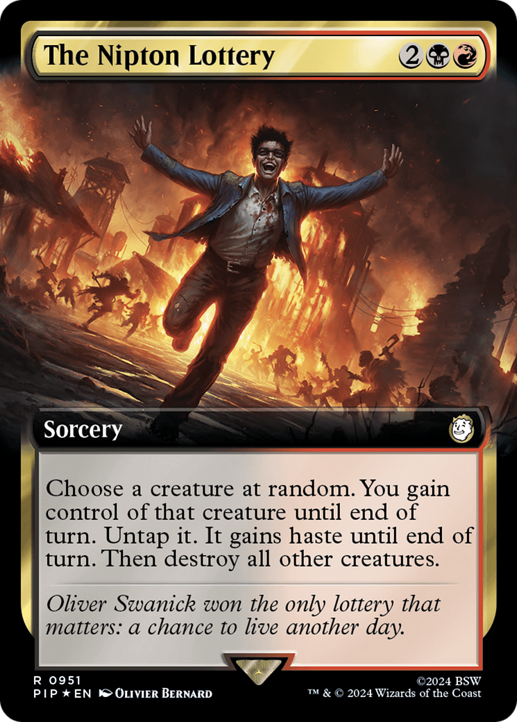 The Nipton Lottery (Extended Art) (Surge Foil) [Fallout] | Play N Trade Winnipeg