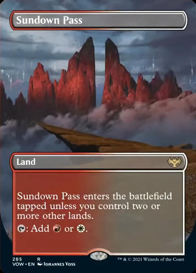 Sundown Pass (Borderless) [Innistrad: Crimson Vow] | Play N Trade Winnipeg