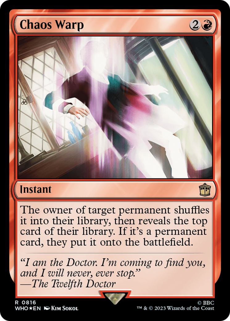 Chaos Warp (Surge Foil) [Doctor Who] | Play N Trade Winnipeg