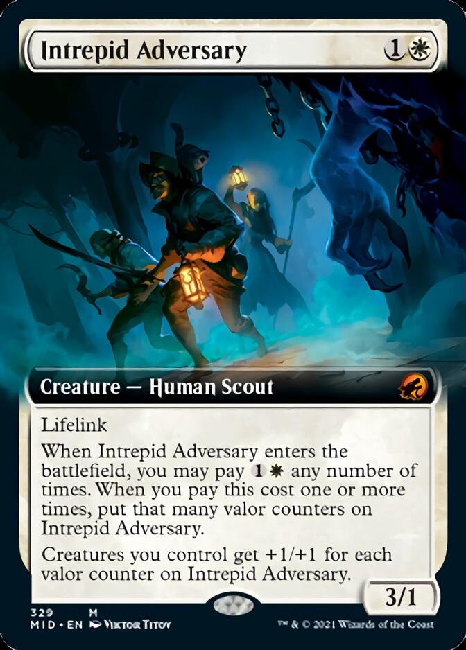 Intrepid Adversary (Extended) [Innistrad: Midnight Hunt] | Play N Trade Winnipeg