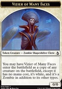 Vizier of Many Faces // Zombie Token [Amonkhet Tokens] | Play N Trade Winnipeg