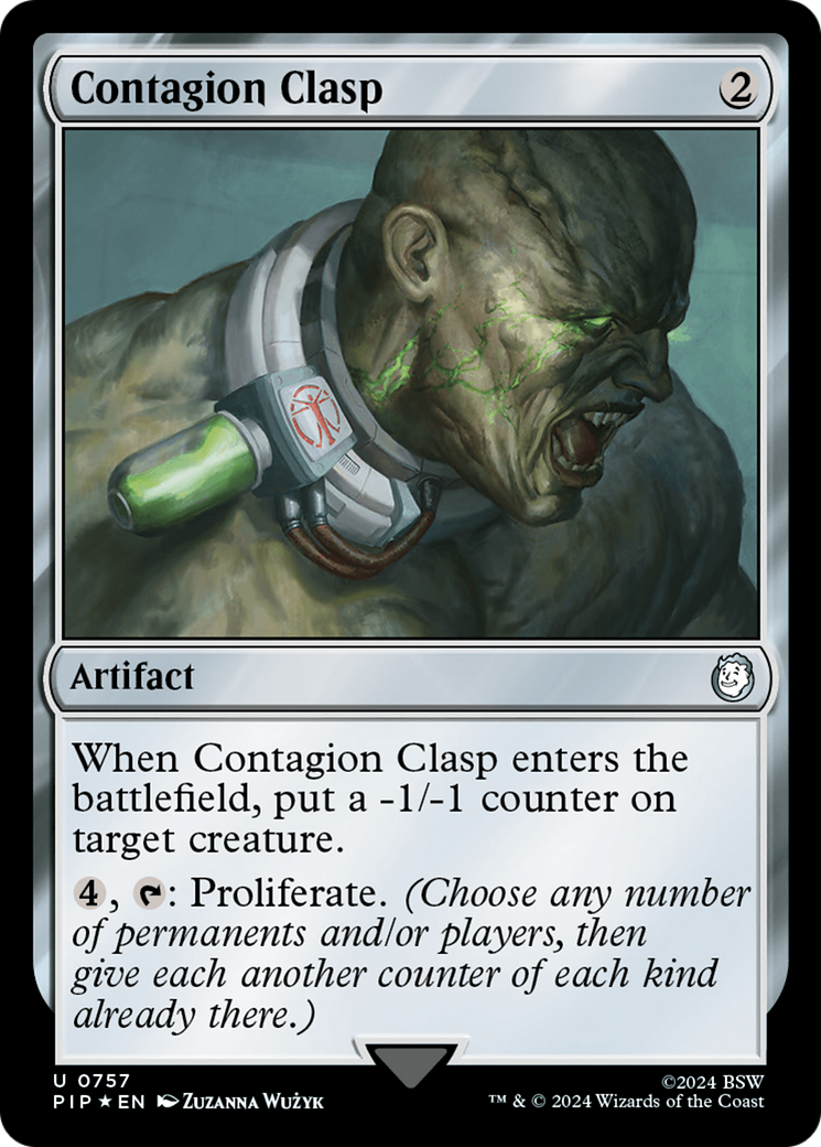 Contagion Clasp (Surge Foil) [Fallout] | Play N Trade Winnipeg