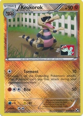 Krokorok (64/114) (League Promo) [Black & White: Base Set] | Play N Trade Winnipeg