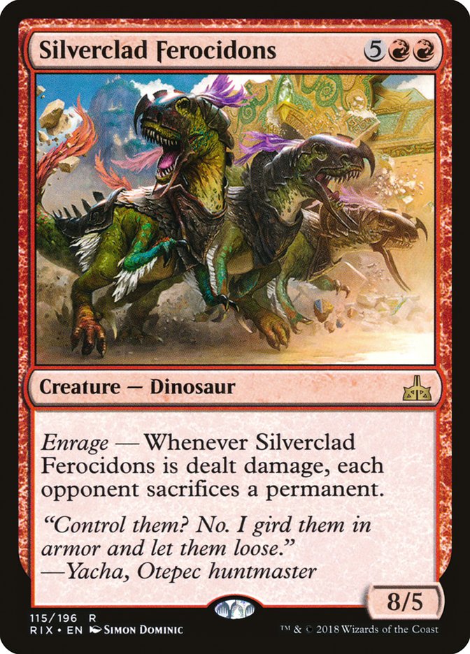 Silverclad Ferocidons [Rivals of Ixalan] | Play N Trade Winnipeg