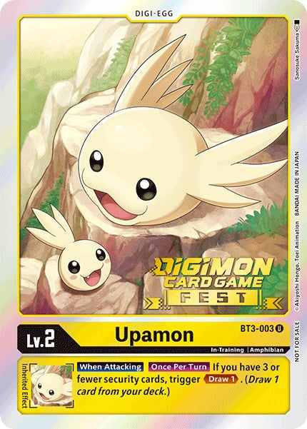 Upamon [BT3-003] (Digimon Card Game Fest 2022) [Release Special Booster Promos] | Play N Trade Winnipeg