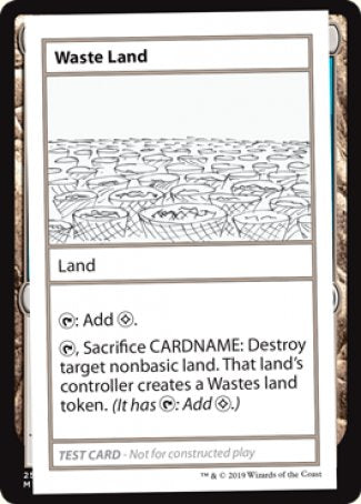 Waste Land (2021 Edition) [Mystery Booster Playtest Cards] | Play N Trade Winnipeg