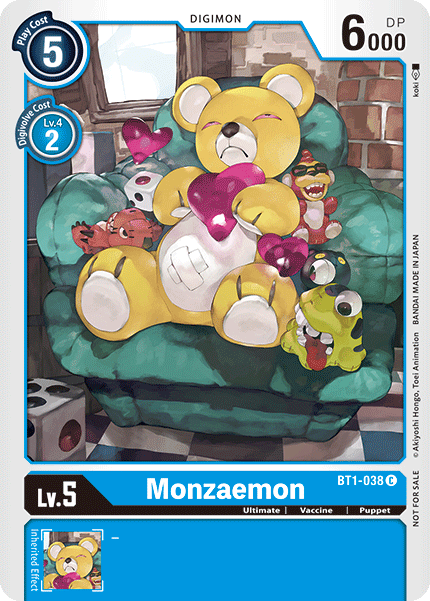 Monzaemon [BT1-038] (Tournament Pack) [Release Special Booster Ver.1.0 Promos] | Play N Trade Winnipeg