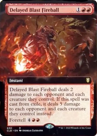 Delayed Blast Fireball (Extended Art) [Commander Legends: Battle for Baldur's Gate] | Play N Trade Winnipeg