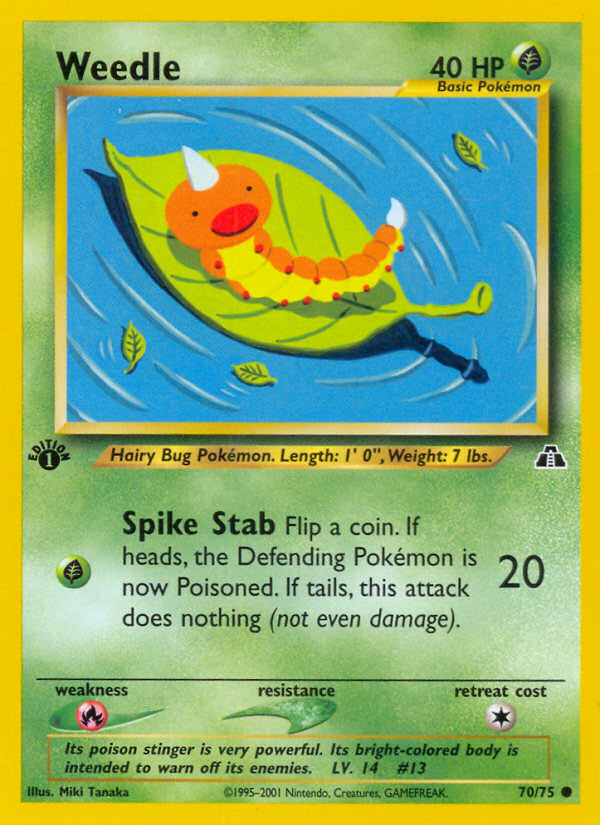 Weedle (70/75) [Neo Discovery 1st Edition] | Play N Trade Winnipeg