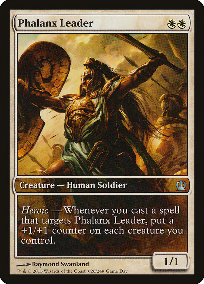 Phalanx Leader (Game Day) (Extended) [Theros Promos] | Play N Trade Winnipeg