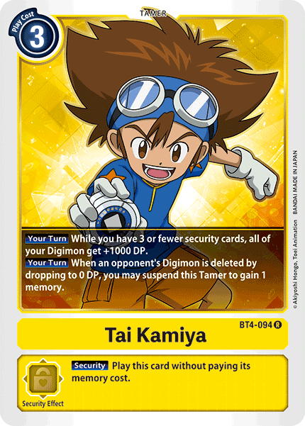 Tai Kamiya [BT4-094] [Great Legend] | Play N Trade Winnipeg