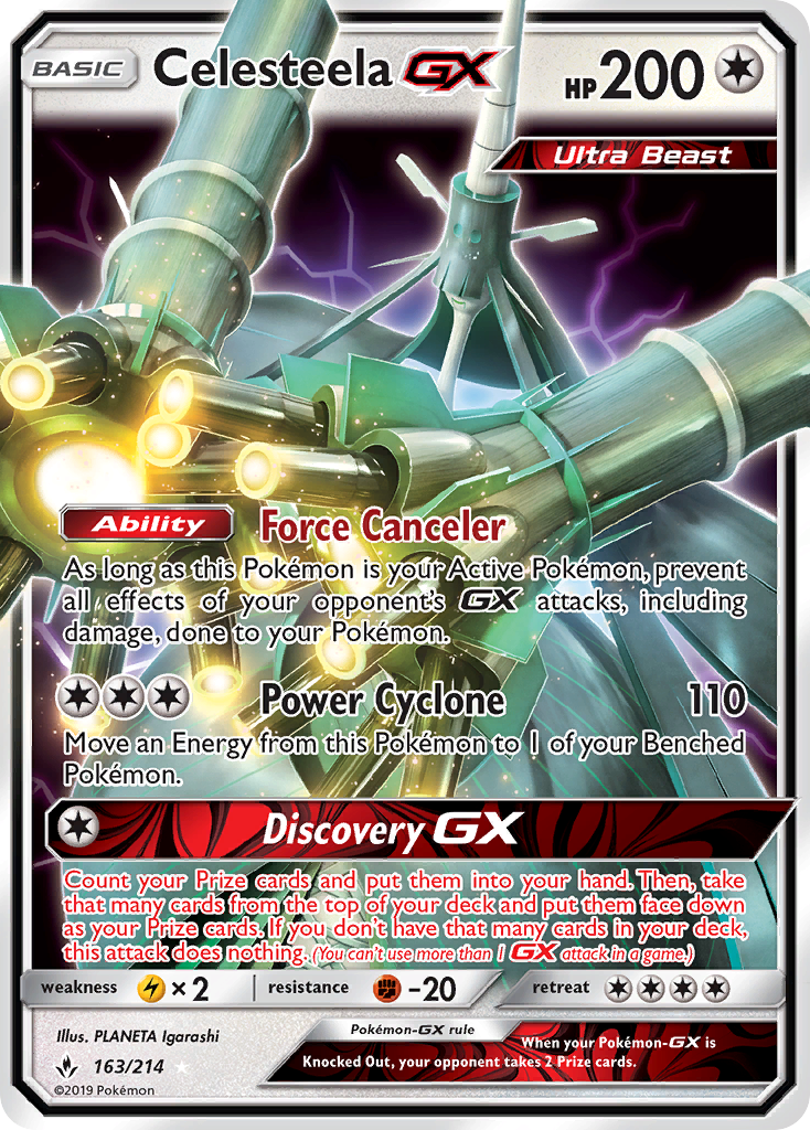 Celesteela GX (163/214) [Sun & Moon: Unbroken Bonds] | Play N Trade Winnipeg