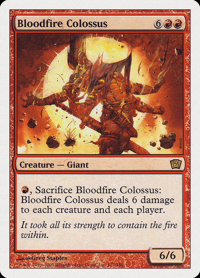 Bloodfire Colossus [Ninth Edition] | Play N Trade Winnipeg