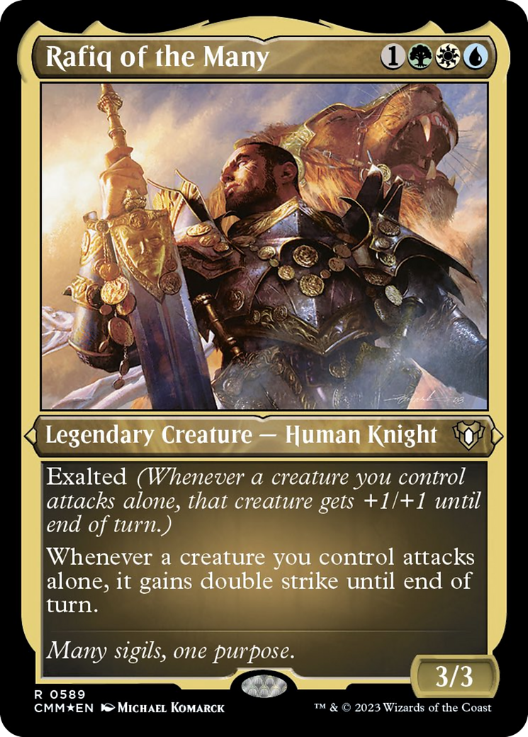 Rafiq of the Many (Foil Etched) [Commander Masters] | Play N Trade Winnipeg