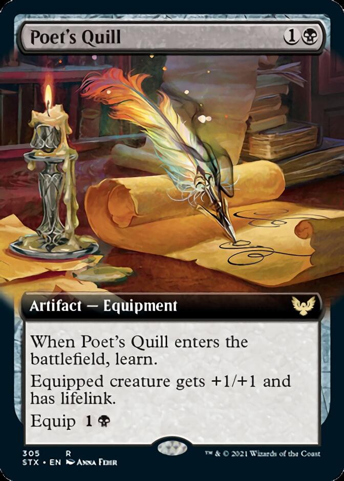 Poet's Quill (Extended) [Strixhaven: School of Mages] | Play N Trade Winnipeg
