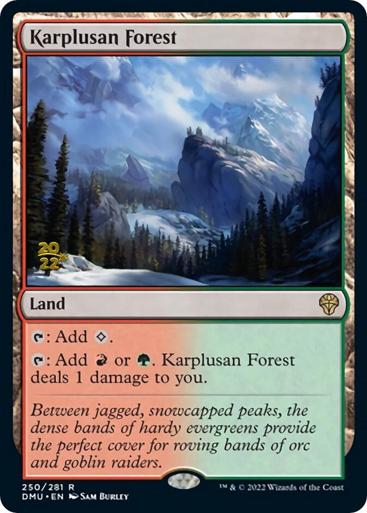 Karplusan Forest [Dominaria United Prerelease Promos] | Play N Trade Winnipeg