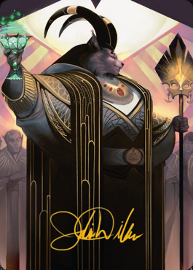 Jetmir, Nexus of Revels 2 Art Card (Gold-Stamped Signature) [Streets of New Capenna Art Series] | Play N Trade Winnipeg