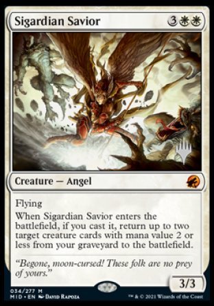 Sigardian Savior (Promo Pack) [Innistrad: Midnight Hunt Promos] | Play N Trade Winnipeg