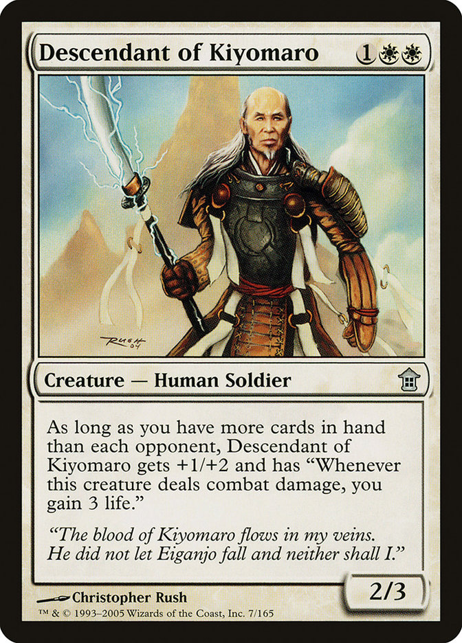 Descendant of Kiyomaro [Saviors of Kamigawa] | Play N Trade Winnipeg