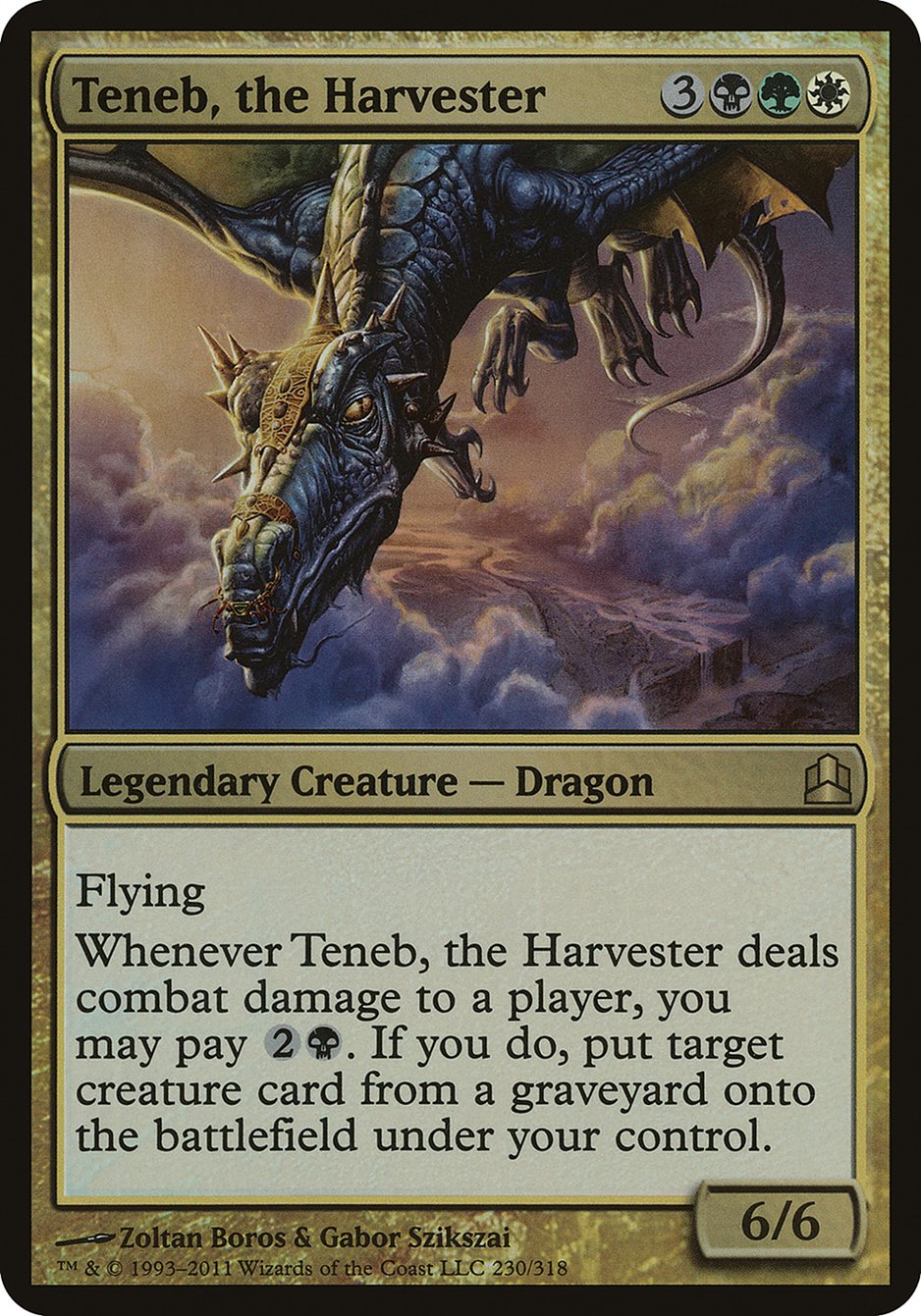 Teneb, the Harvester (Oversized) [Commander 2011 Oversized] | Play N Trade Winnipeg