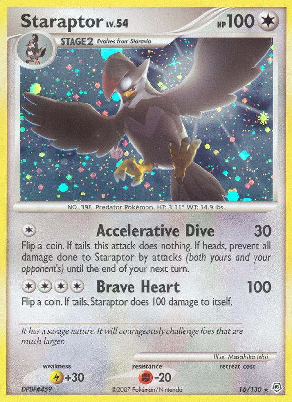 Staraptor (16/130) [Diamond & Pearl: Base Set] | Play N Trade Winnipeg