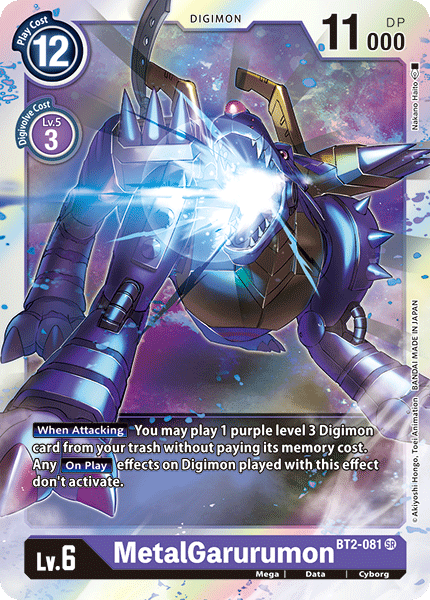 MetalGarurumon [BT2-081] [Release Special Booster Ver.1.0] | Play N Trade Winnipeg