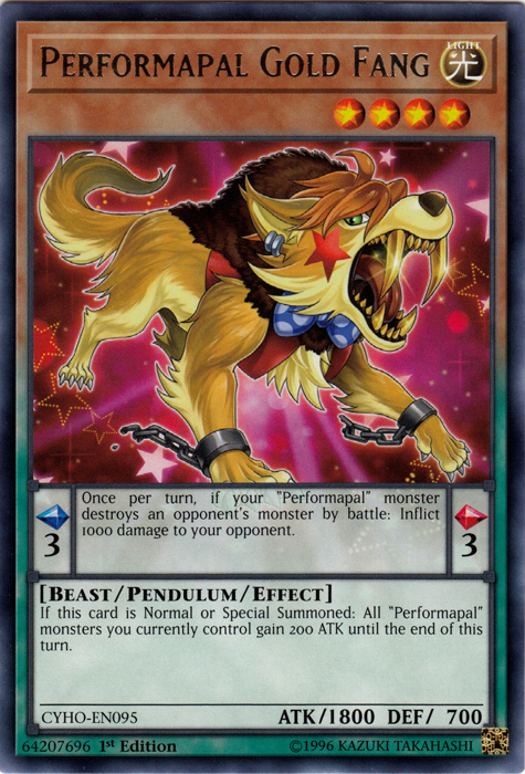 Performapal Gold Fang [CYHO-EN095] Rare | Play N Trade Winnipeg