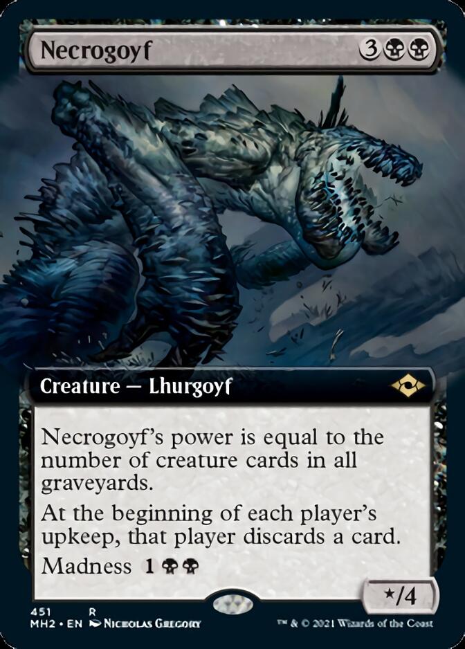 Necrogoyf (Extended Art) [Modern Horizons 2] | Play N Trade Winnipeg