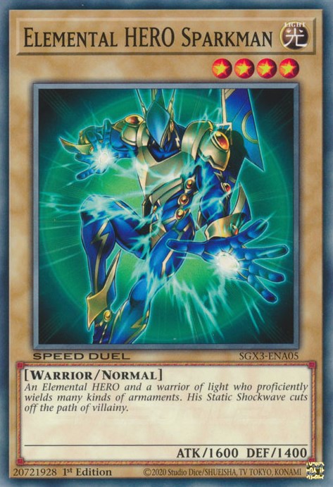 Elemental HERO Sparkman [SGX3-ENA05] Common | Play N Trade Winnipeg