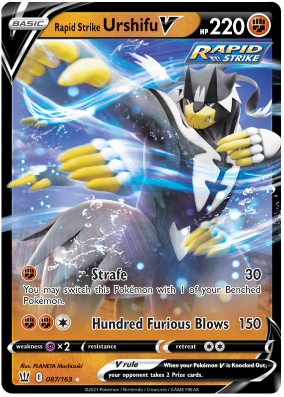 Rapid Strike Urshifu V (087/163) [Sword & Shield: Battle Styles] | Play N Trade Winnipeg