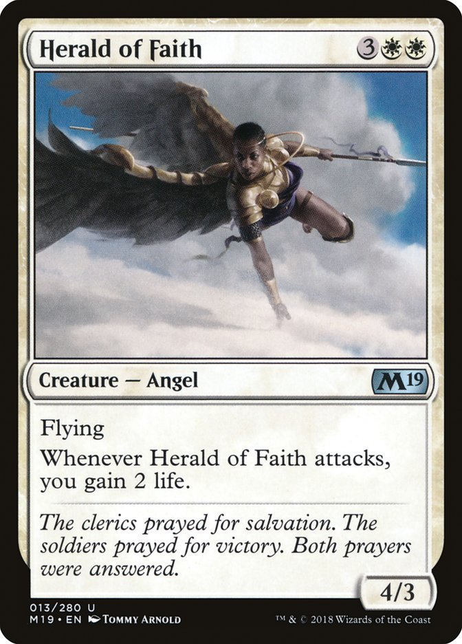 Herald of Faith [Core Set 2019] | Play N Trade Winnipeg