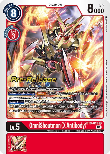 OmniShoutmon (X Antibody) [BT9-013] [X Record Pre-Release Promos] | Play N Trade Winnipeg