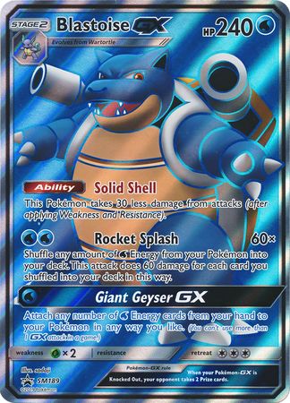 Blastoise GX (SM189) (Jumbo Card) [Sun & Moon: Black Star Promos] | Play N Trade Winnipeg