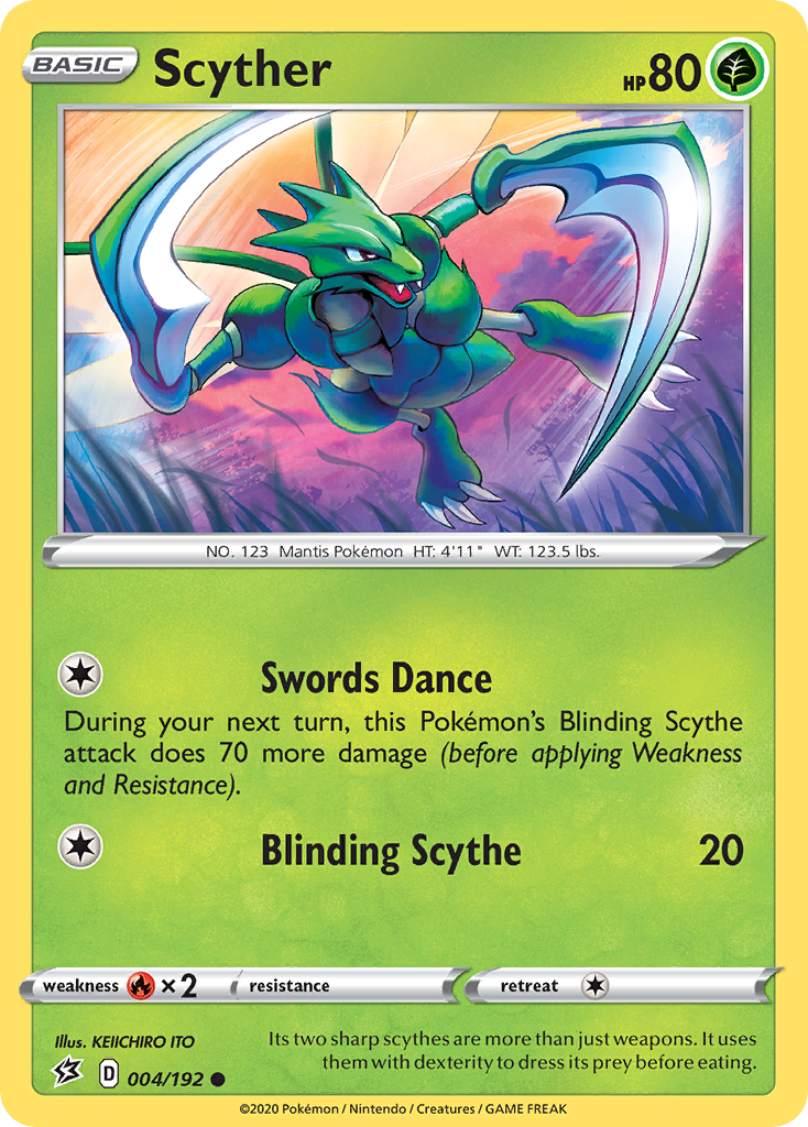 Scyther (004/192) [Sword & Shield: Rebel Clash] | Play N Trade Winnipeg