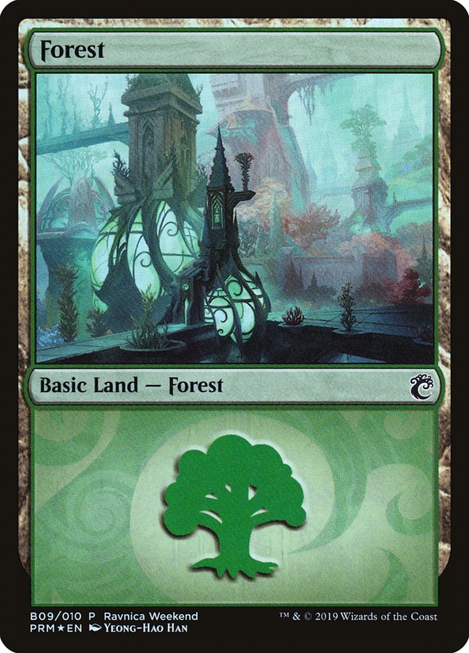 Forest (B09) [Ravnica Allegiance Guild Kit] | Play N Trade Winnipeg