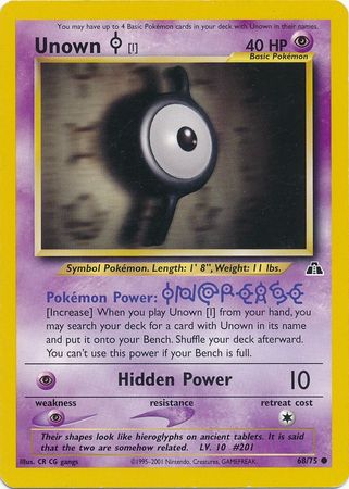 Unown [I] (68/75) [Neo Discovery Unlimited] | Play N Trade Winnipeg