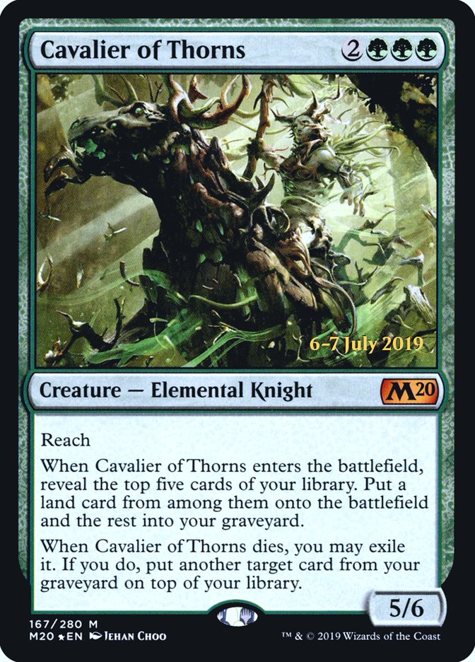 Cavalier of Thorns  [Core Set 2020 Prerelease Promos] | Play N Trade Winnipeg